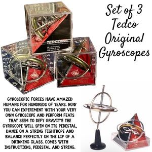 3 Sealed Tedco Gyroscopes